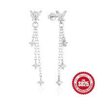 925 Silver Cubic Zirconia Dangle Earrings