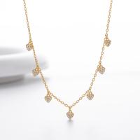 Gold Heart Charm Station Necklace