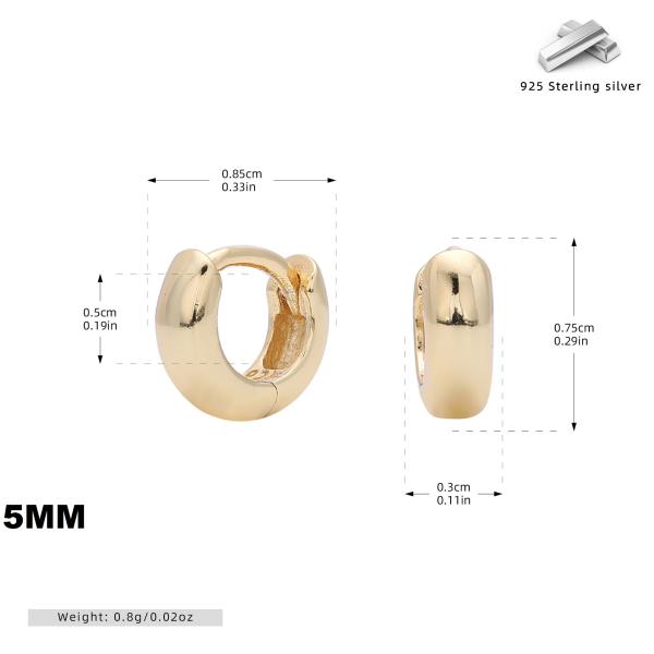 Gold-Tone Small Huggie Earrings