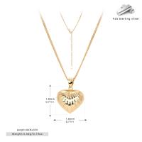 Gold Heart Pendant Necklace