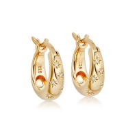 Gold Celestial Hoop Earrings