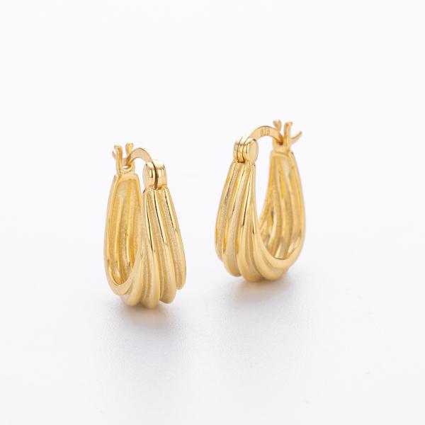Gold-Tone Layered Hoop Earrings