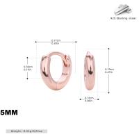 Rose Gold-Plated Minimalist Huggie Earrings