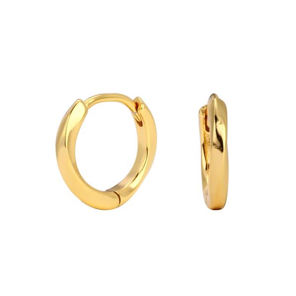 Gold Minimalist Small Hoop Earrings