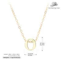 Gold-Finish Letter 'O' Pendant Necklace