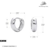 Silver Small Huggie Earrings