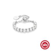 925 Silver Cubic Zirconia Tennis Ring