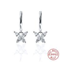 Sterling Silver Butterfly Huggie Earrings