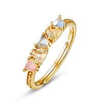 Gold-Plated Multicolor Stone Band