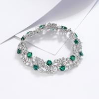 Emerald Silver Tennis Bracelet