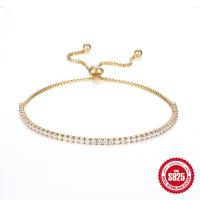 Gold-Tone Cubic Zirconia Tennis Bracelet