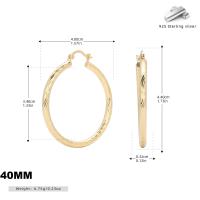 Gold-Tone Large Hoop Earrings