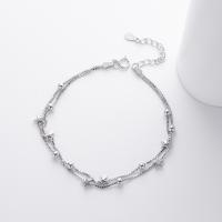 Star Motif Silver Chain Bracelet