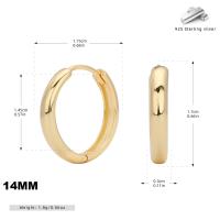Medium Gold-Tone Huggie Earrings
