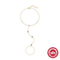 Gold-Plated Chain Bracelet with Mixed Stones
