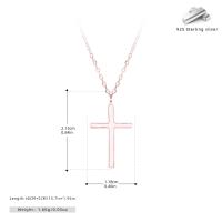 Rose Gold Cross Pendant Necklace