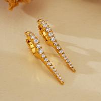 Gold Cubic Zirconia Drop Earrings