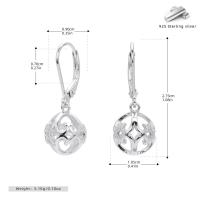 Silver Geometric Dangle Earrings