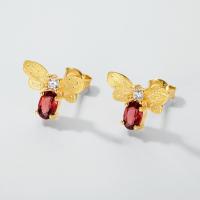 Gold-Tone Butterfly Stud Earrings