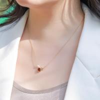 Gold Bee Pendant Necklace
