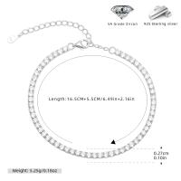 Cubic Zirconia Silver Tennis Bracelet