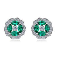 925 Silver Floral Stud Earrings