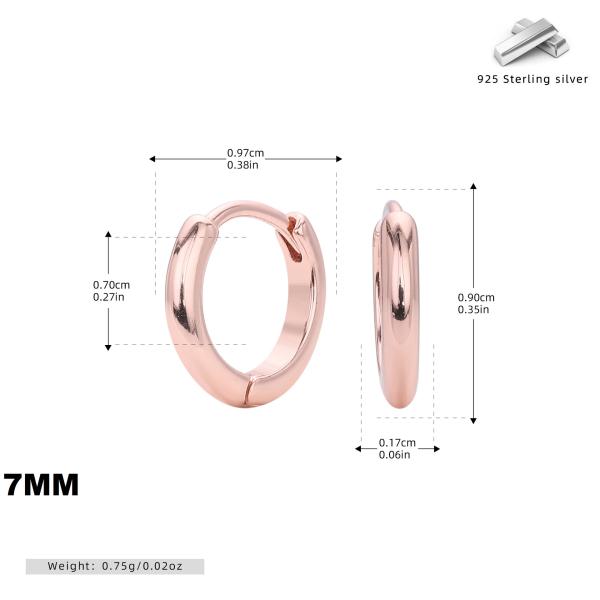 Rose Gold-Tone Huggie Hoop Earrings