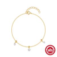 Gold-Tone Cubic Zirconia Charm Bracelet
