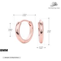 Rose Gold Huggie Hoop Earrings