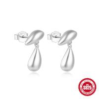 925 Silver High-Polish Drop Earrings