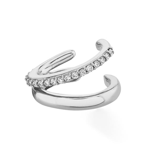 Silver Pavé Ear Cuff