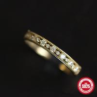 Gold-Finished Pavé Cubic Zirconia Band Ring