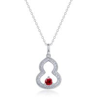 Sterling Silver Geometric Pendant Necklace