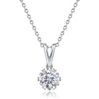 Sterling Silver Solitaire Pendant Necklace