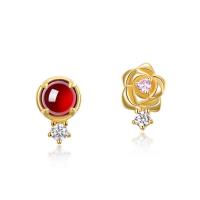 Gold Floral Stud Earrings