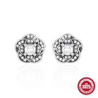 Sterling Silver Floral Stud Earrings
