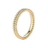 Gold Beaded Band Ring