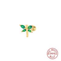 Gold Dragonfly Stud Earrings