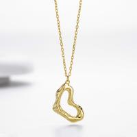 Gold Abstract Pendant Necklace