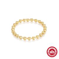 Gold-Tone Beaded Stretch Bracelet