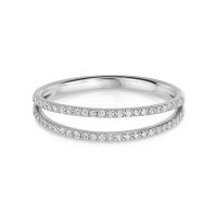 Silver Pavé Band Ring