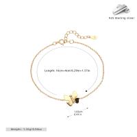 Butterfly Charm Gold-Tone Bracelet