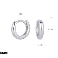 Small Silver Huggie Hoop Earrings