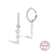 925 Silver Cubic Zirconia Drop Earrings