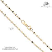 Gold-Plated Sterling Silver Chain Necklace
