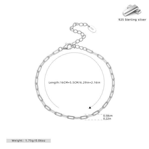Silver Adjustable Link Bracelet