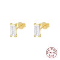 Gold-Tone Cubic Zirconia Stud Earrings