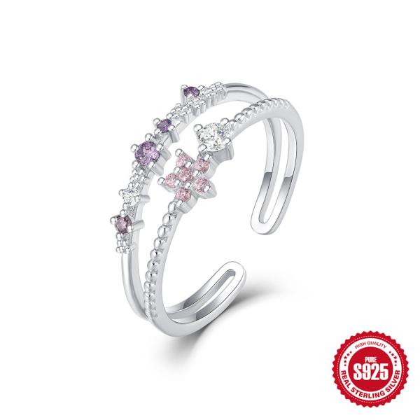 Sterling Silver Floral Cuff Bracelet