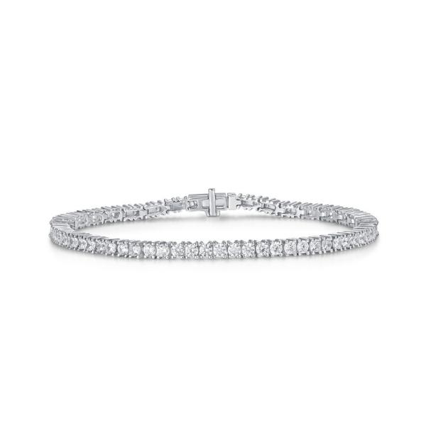 Silver Cubic Zirconia Tennis Bracelet