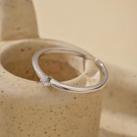 Silver Solitaire Ring